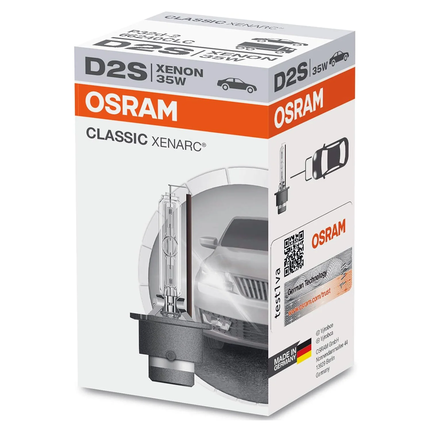 Osram D2S - 66240 - CLASSIC Xenarc 35W HID Automotive Bulb