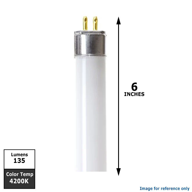 Sylvania 4w T5 F4T5/CW Cool White 4200k 6 inch Fluorescent Tube Light - Image 2