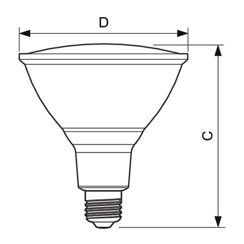 Philips 13.5W Dimmable PAR38 FL25 LED Bulb - 3000k Bright White - 90w equiv. - Image 2