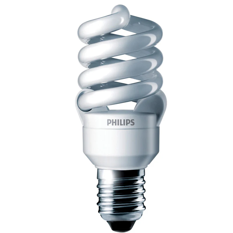 PHILIPS 13W 120V Warm White 2700k Energy Saver Ultra Mini CFL Twist Bulb