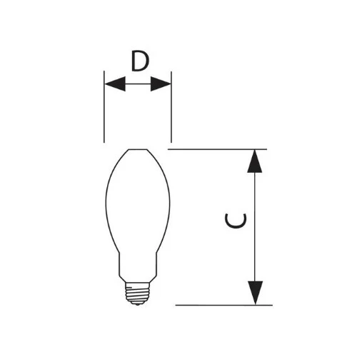 PHILIPS 175W BD17 E26 HID Metal Halide Light Bulb - Image 2