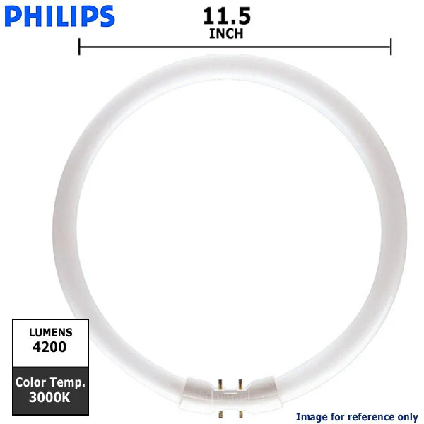 Philips 55w Master TL5 Circular Warm White 3000k 2GX13 Fluorescent Light Bulb - Image 2