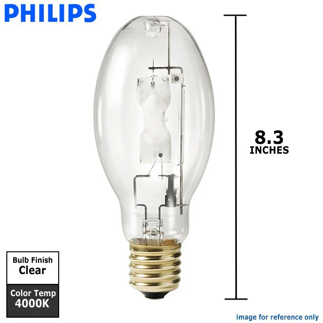 Philips Switch Start MH 400W/640 Mogul base ED28 4000K Metal Halide bulb - Image 2