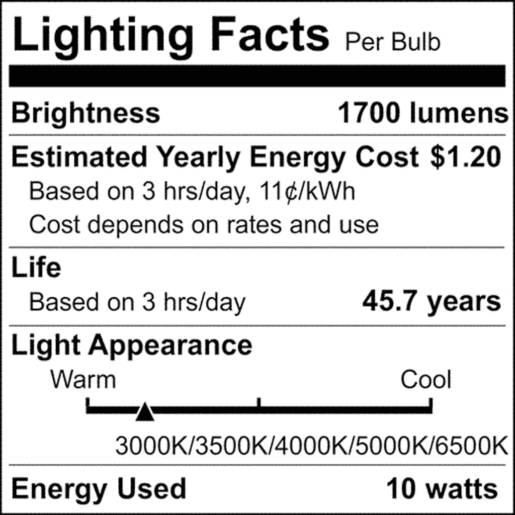 Satco 10w 4-Ft T8 LED G13 Base CCT Selectable Frosted Type A Bulb - Image 4