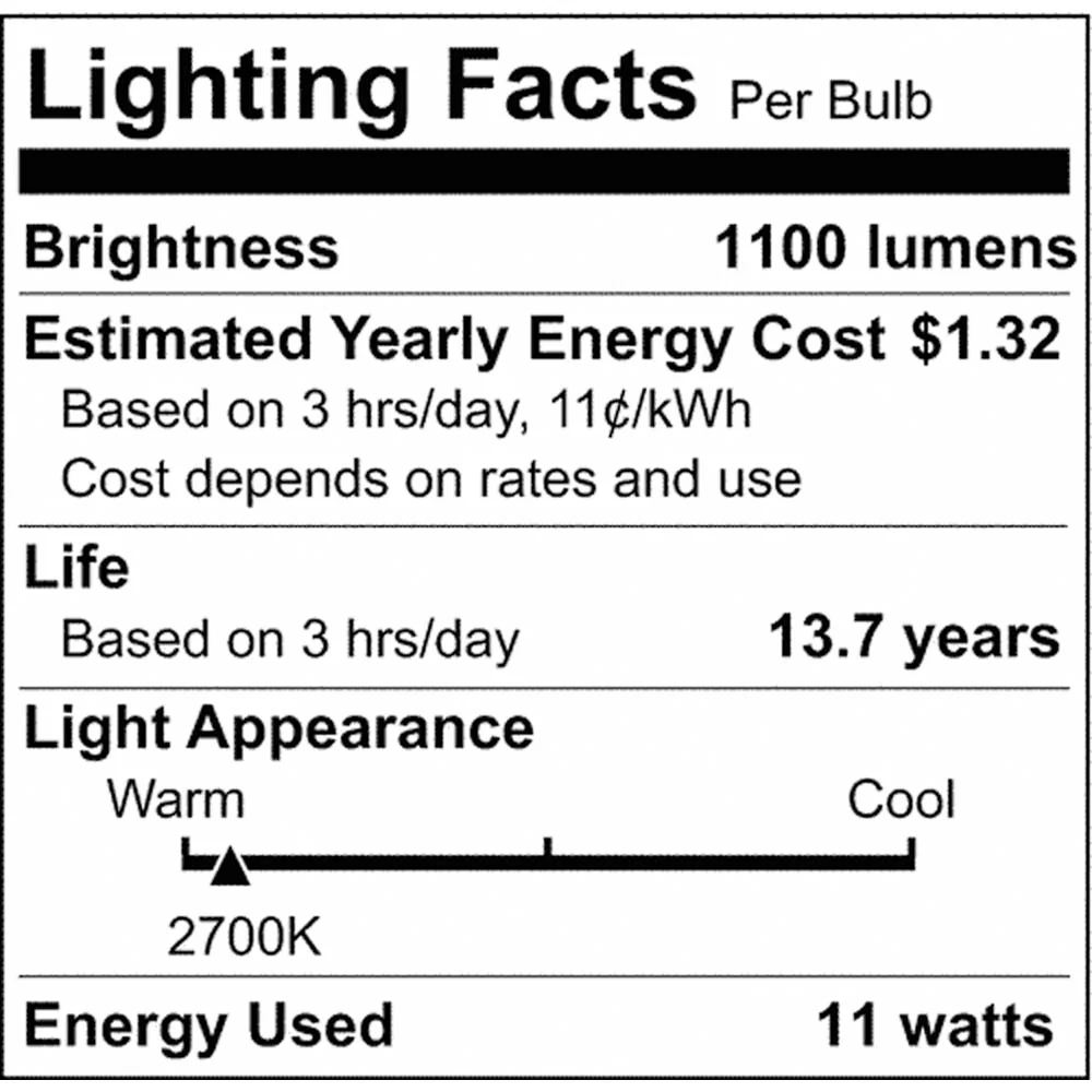 Satco 11w LED Bulb A19 Soft White Finish 2700K - 75w-equiv - Image 2