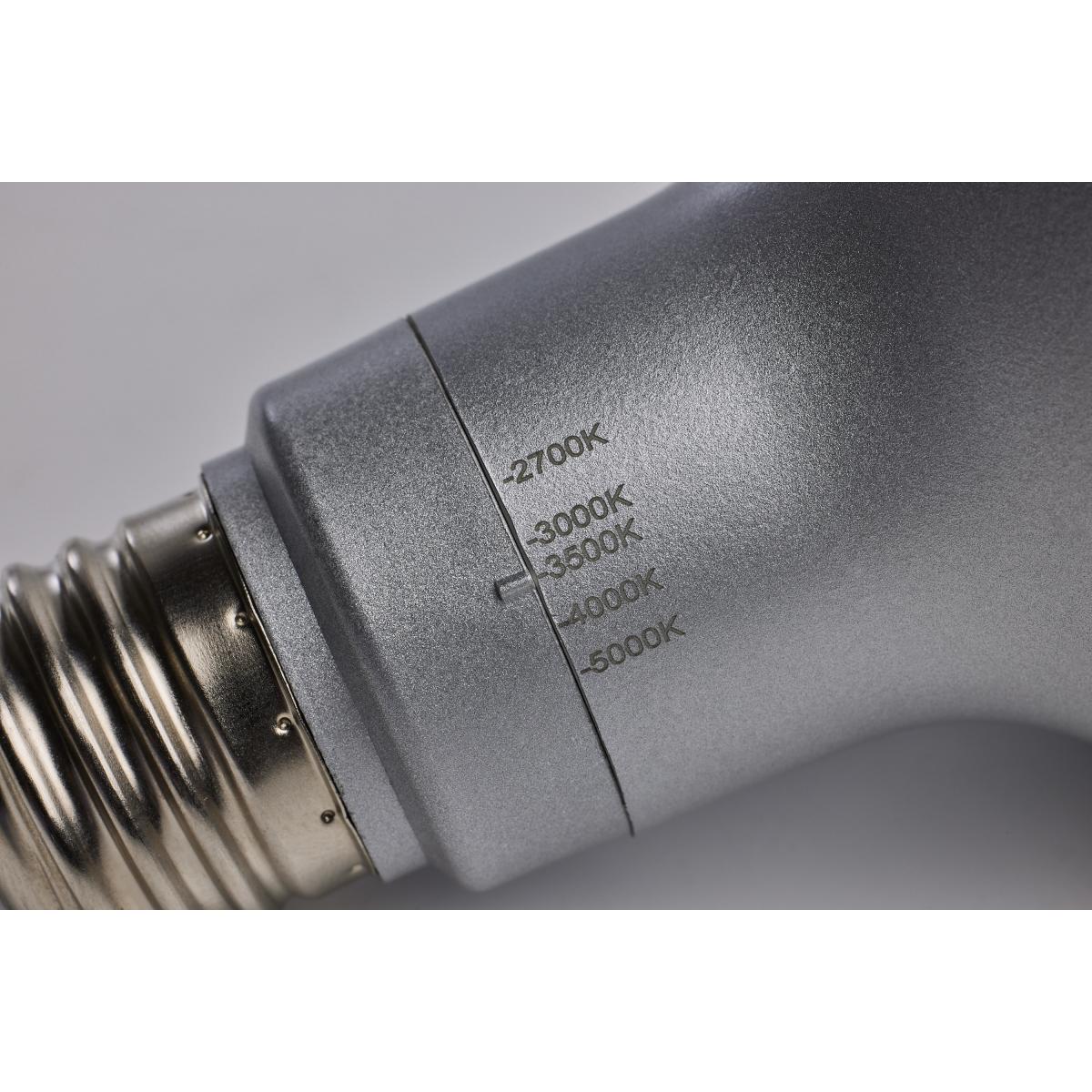 Satco 11w PAR30LN LED E26 Base 40deg 120v CCT Tunable Silver Finish Bulb - Image 2