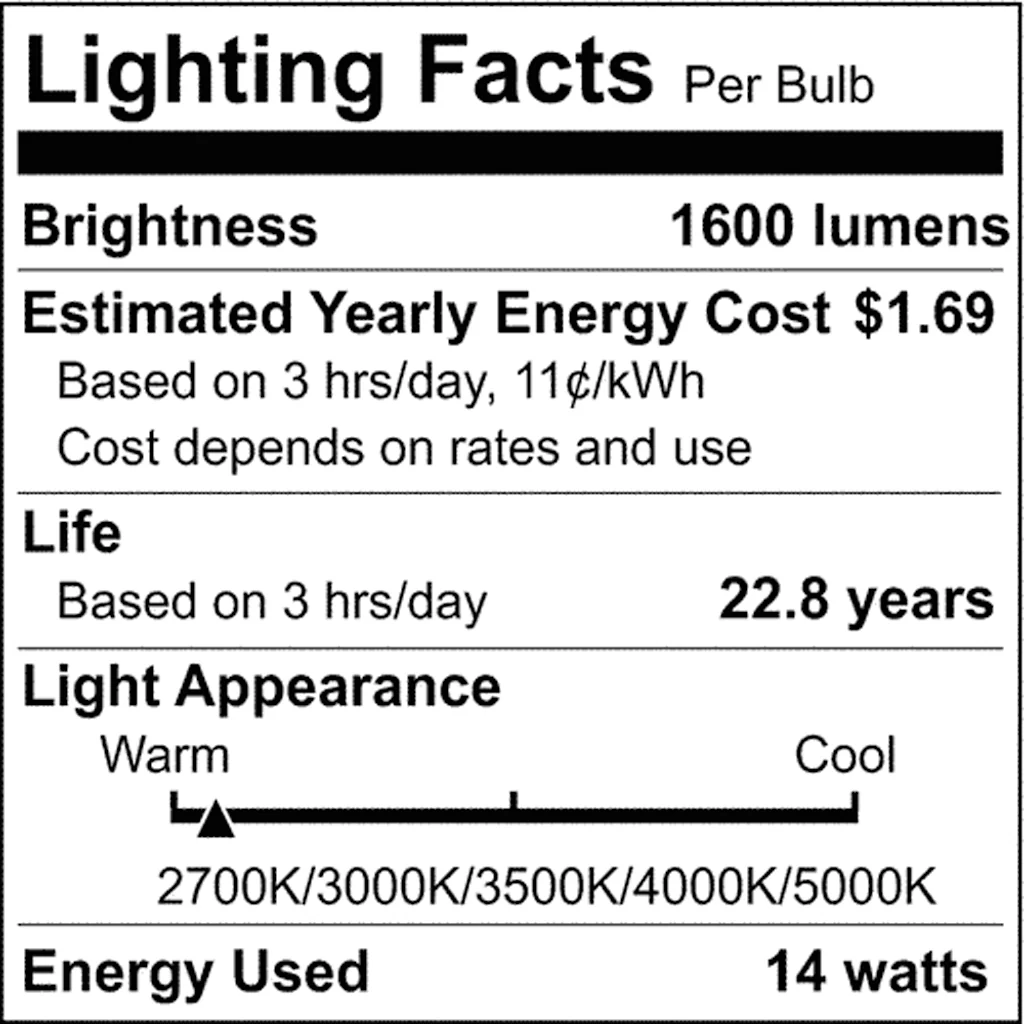 Satco 14w A19 LED Bi Pin GU24 Base 120v CCT Selectable White Finish Bulb - Image 8