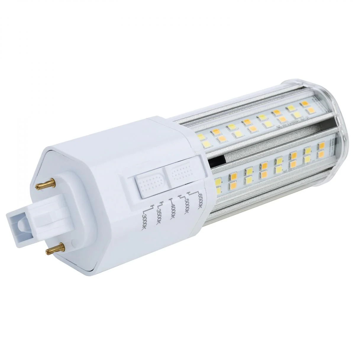 Satco 14w LED PL 2-Pin G24d CCT Tunable 120-277v White Finish Type B Bulb - Image 2