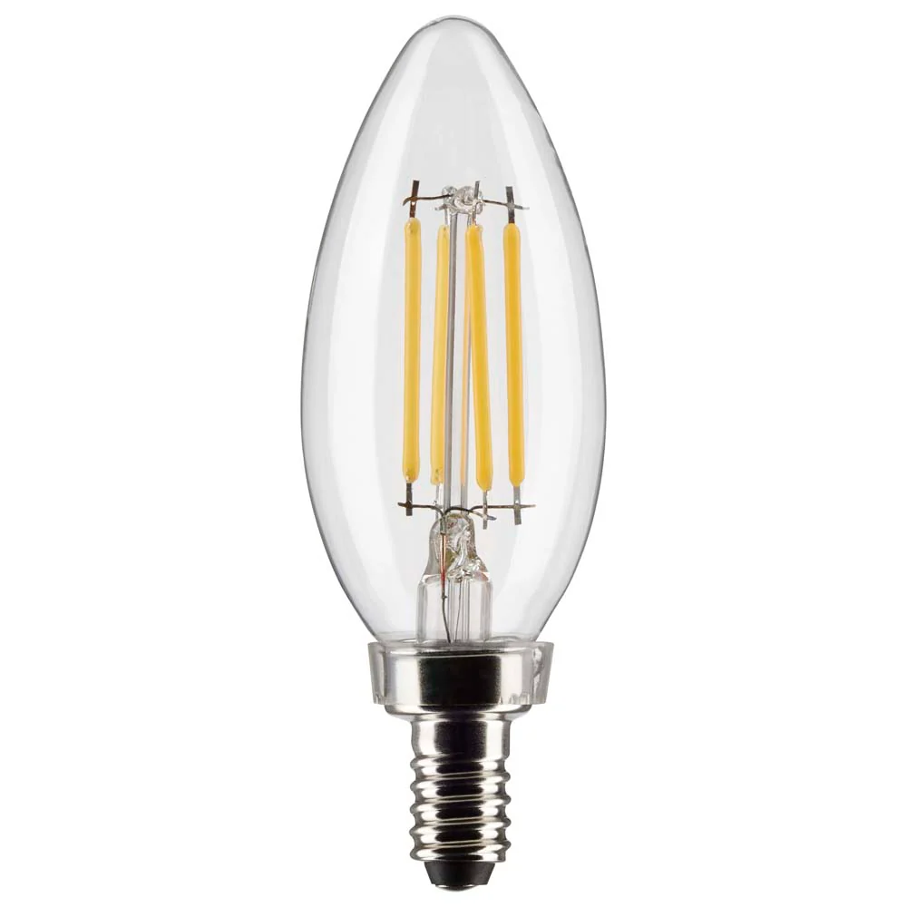 Satco 4w B11 LED 3000K Candelabra Base Dimmable - 40w equiv