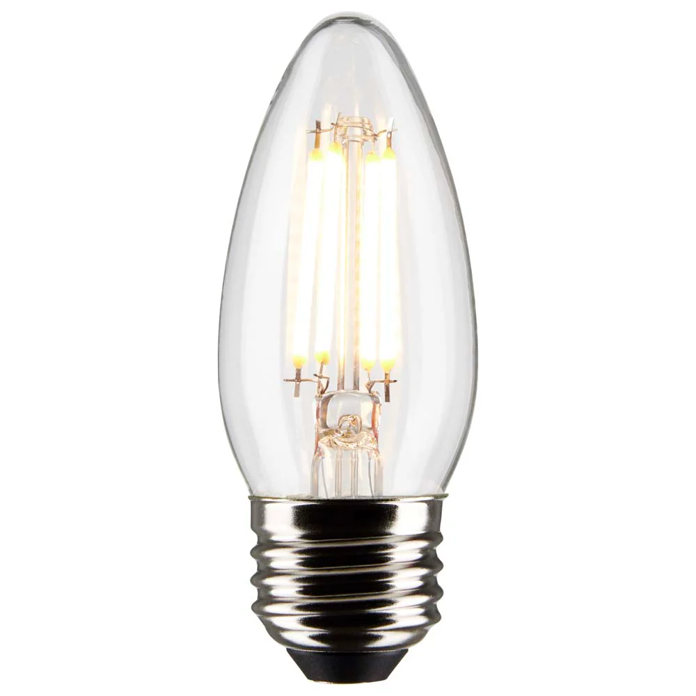 Satco 4w B11 LED 4000K Medium Base Dimmable - 40w equiv