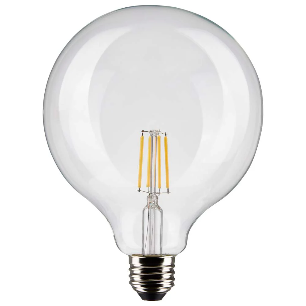 Satco 4w G40 Globe Filament LED 2700K Medium Base Dimmable - 40w equiv