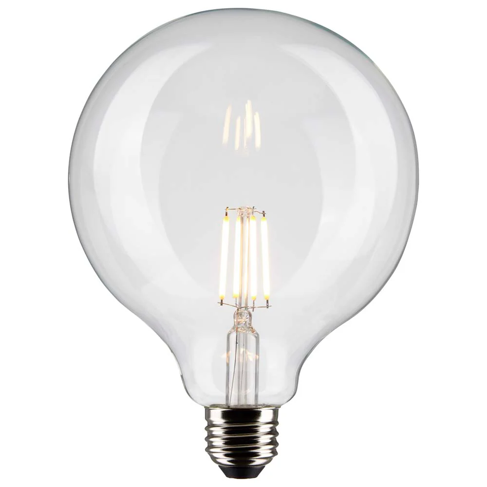 Satco 4w G40 Globe Filament LED 4000K Medium Base Dimmable - 40w equiv - Image 2