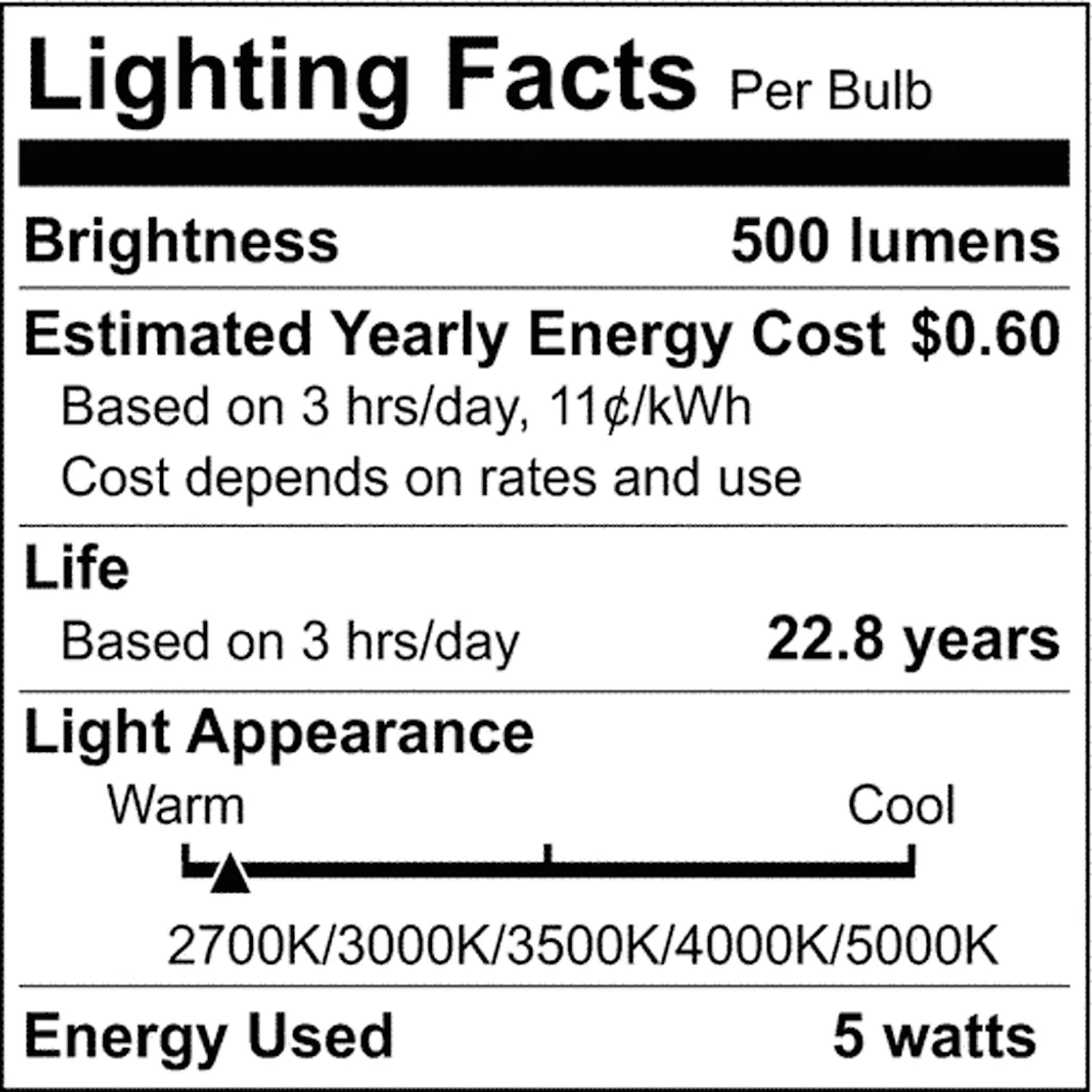 Satco 5.5w PAR20 LED E26 Base 40deg 120v CCT Selectable Silver Finish Bulb - Image 7