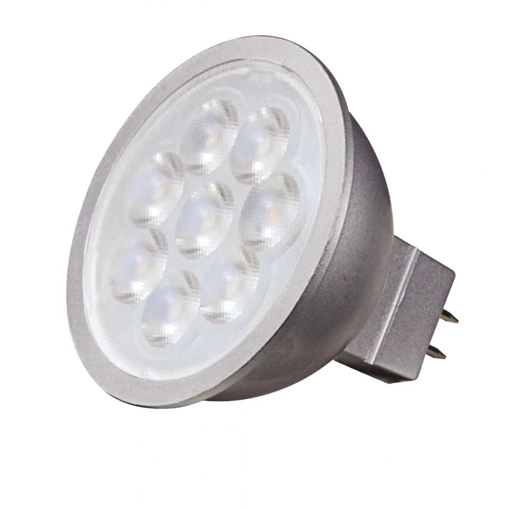 Satco 6.5W 12V MR16 LED Dimmable NFL 5000K Daylight Narrow Flood Light Bulb