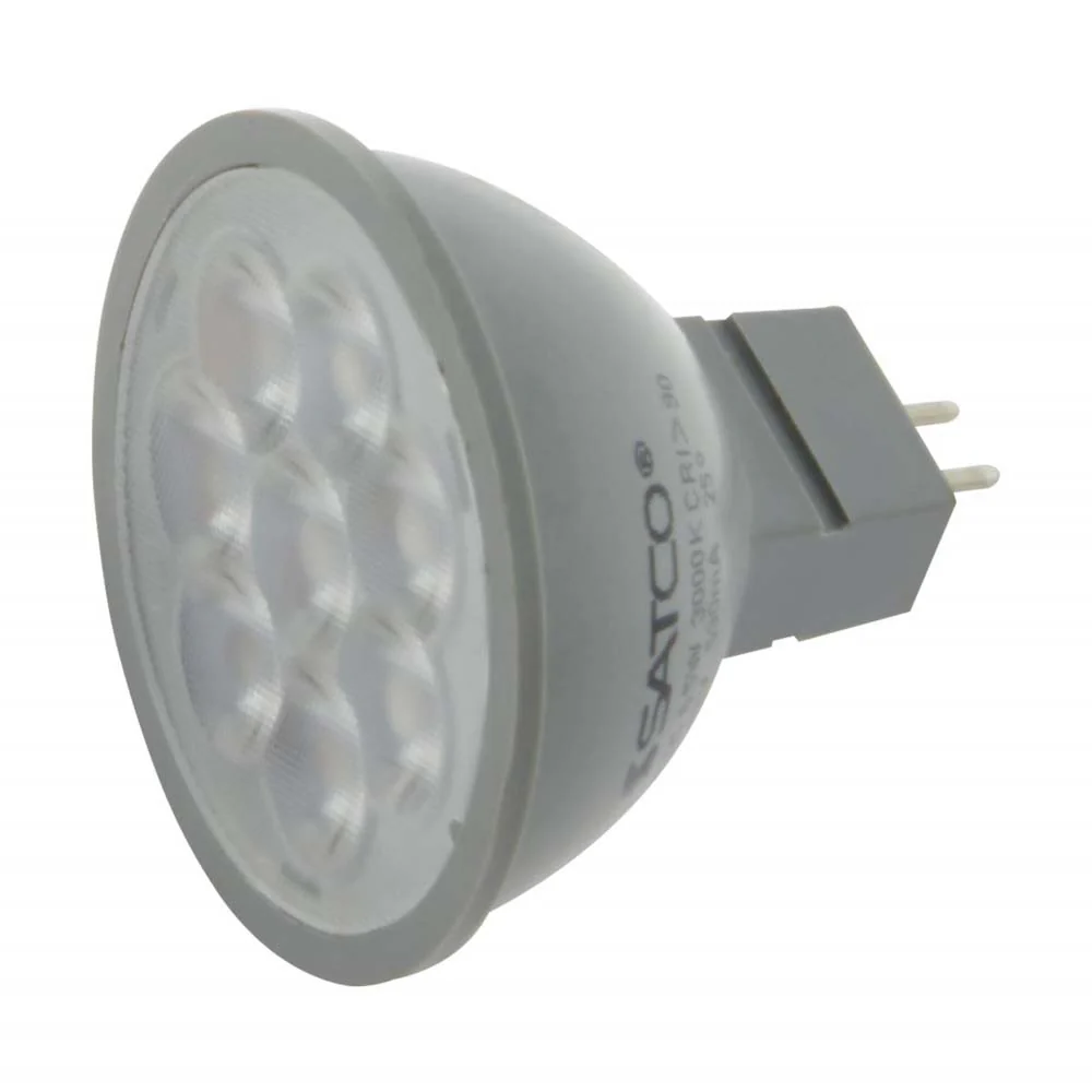 Satco 6w 24v LED MR16 Expanded Line 4000K 40 Degrees Beam GU5.3 Base - 50w-equiv