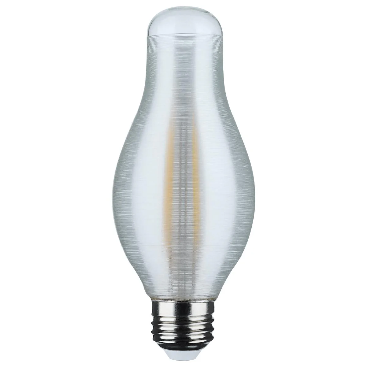 Satco 7w H19 LED 2000K Warm White CCT E26 Medium Base Satin Spun Finish 120v