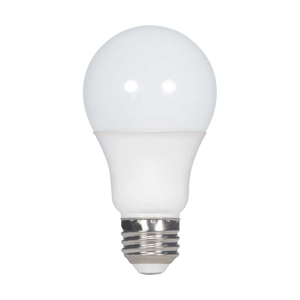 10Pk - Satco 9.5w 120v A19 LED bulb Frosted E26 Medium Base 3000k - 60w-equiv - Image 4