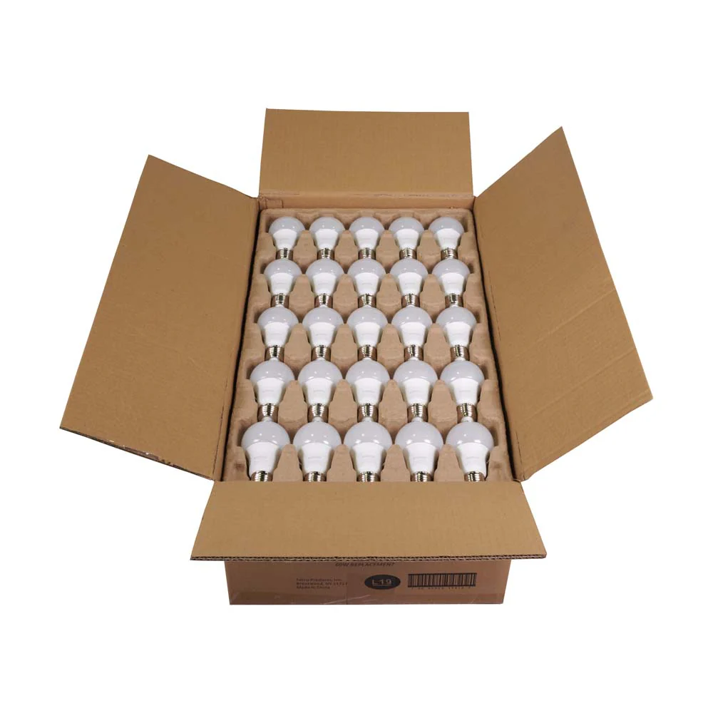 100Pk - Satco 9w 120v A19 LED Bulb Frosted E26 Medium Base 4000k - 60w-equiv - Image 3
