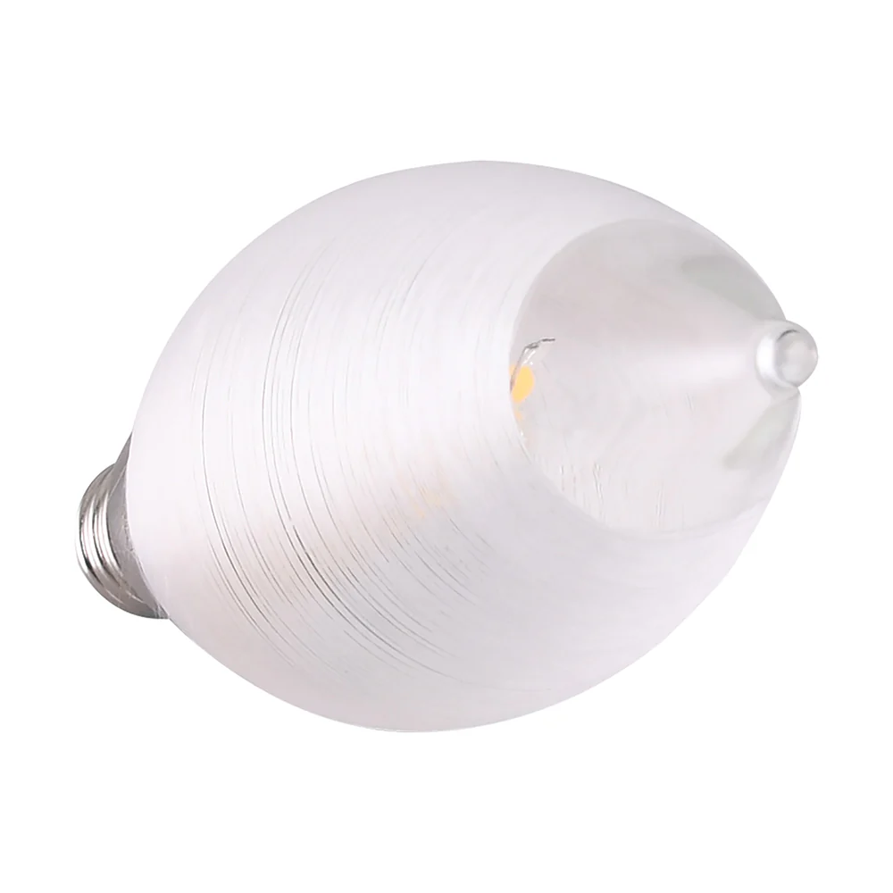 Satco S11300 2w CA11 LED Satin Spun Clear 2700k Candelabra Base 120V bulb - Image 2