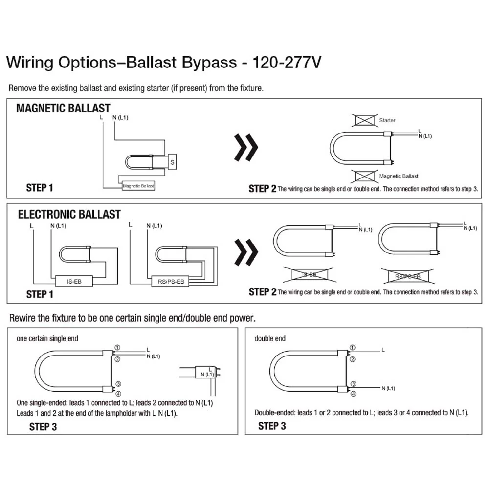 Satco S18450 13w T8 U-Bend LED G13 Base 1800 lumens 3000K - Ballast Dependant or Bypass - Image 4