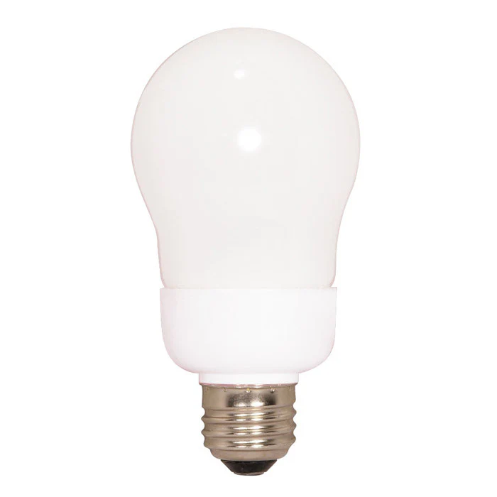 Satco S7286 9W A-Shape Screw-In 5000K fluorescent bulb