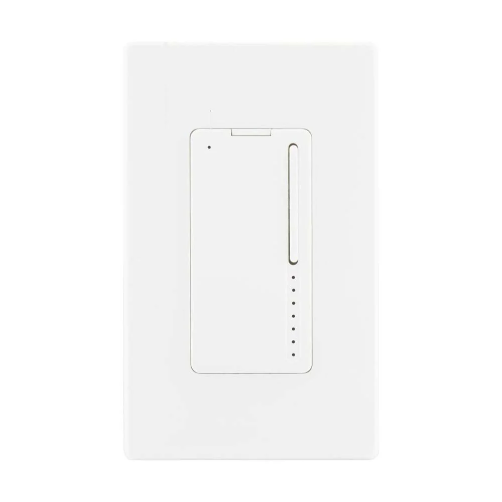 Wi-Fi Dimmer Light Switch - White Finish - Satco Starfish Smart Technology
