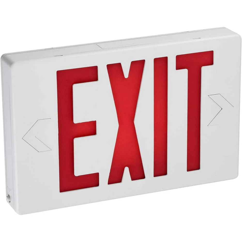 Sunlite 0.25w One or Two Face LED Exit Sign 90-Minute Battery Backup 120-277v