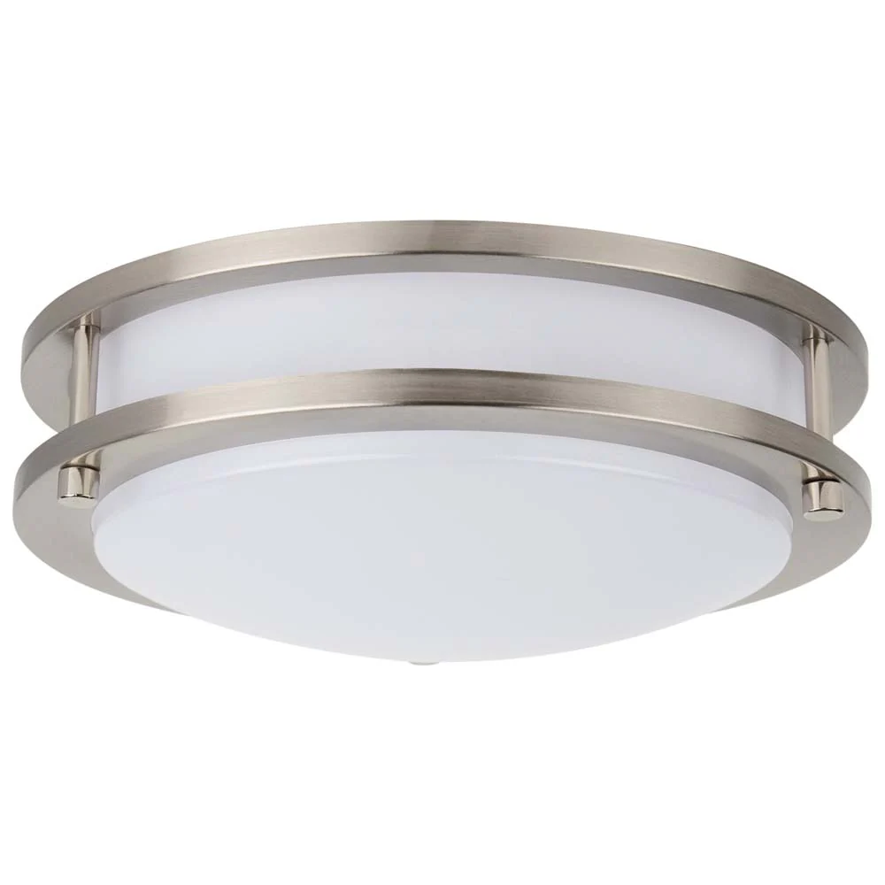 Sunlite 10-in 16w Decorative Flush Mount CCT Selectable Dimmable Light Fixture