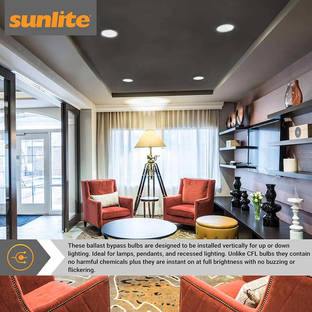 Sunlite 8w LED CCT PLV Recessed G24d Base CCT Tunable Bulb - Ballast Bypass - Image 4