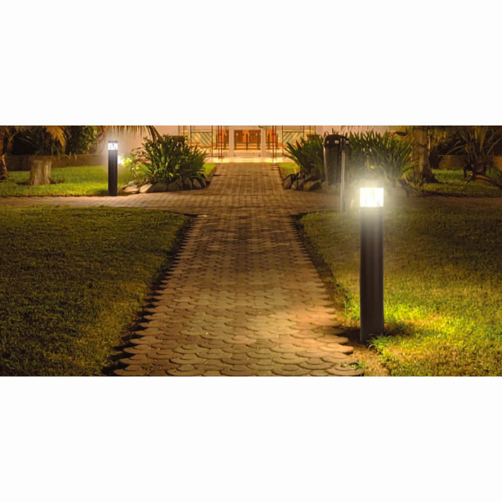 Sunlite Square Color and Watts CCT Tunable Dimmable Bollard Garden Pathway light - Image 2