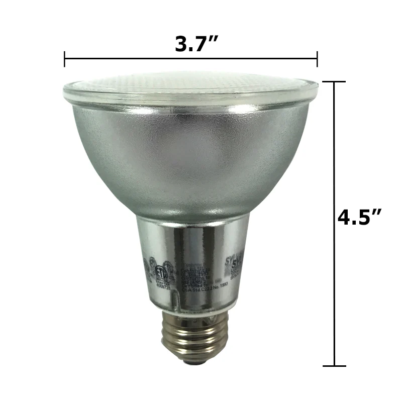 SYLVANIA LED 13W PAR30LN 2700K Dimmable Waterproof Flood Light Bulb - Image 3