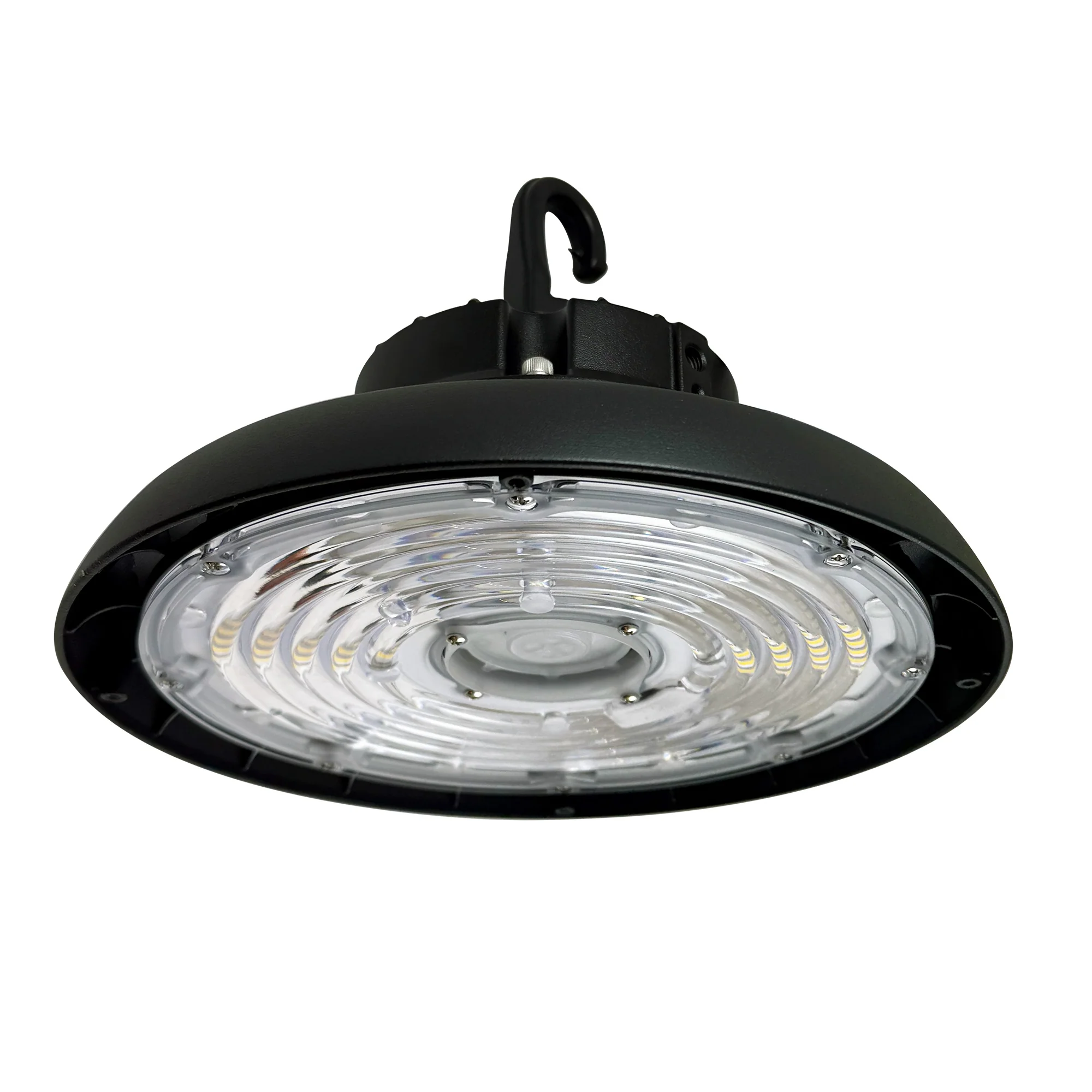 UFO LED High Bay 100W 14,533Lumens 5000K  100-277V Dimmable Black Finish