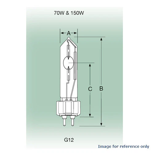 USHIO MHL 150w G12 Blacklight Metal Halide bulb - Image 2