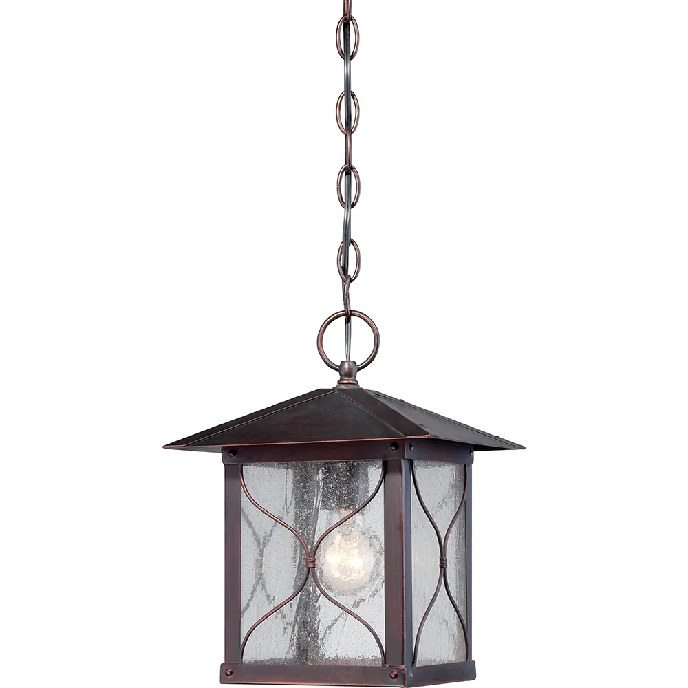 Vega 1 LT Outdoor Hanging Fixture w/ Clear Seed Glass