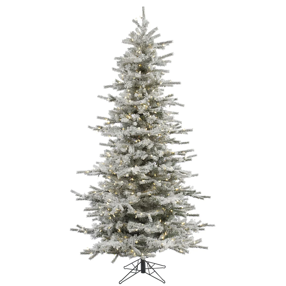 Vickerman 10ft. Sierra Fir Slim Artificial Christmas Tree in Warm White LED lights