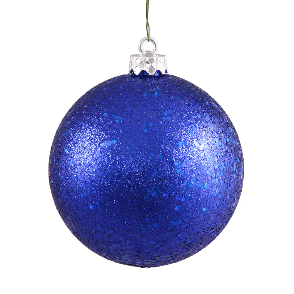 Vickerman 12 in. Cobalt Blue Ball Christmas Ornament