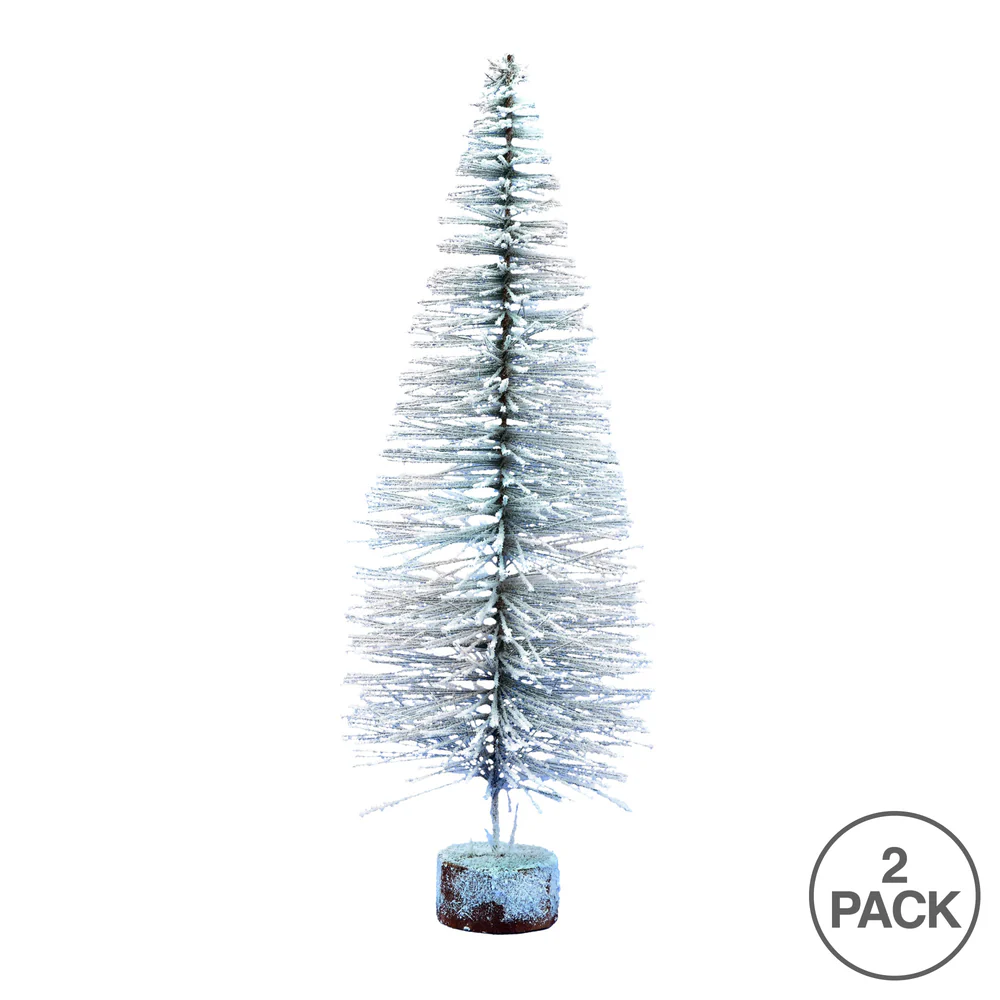 Vickerman 18in. flocked Village Artificial Christmas tree - Image 3