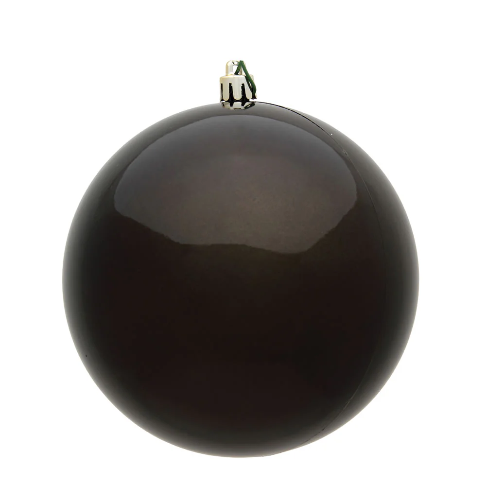 Vickerman 3 in. Gunmetal Shiny Ball Christmas Ornament