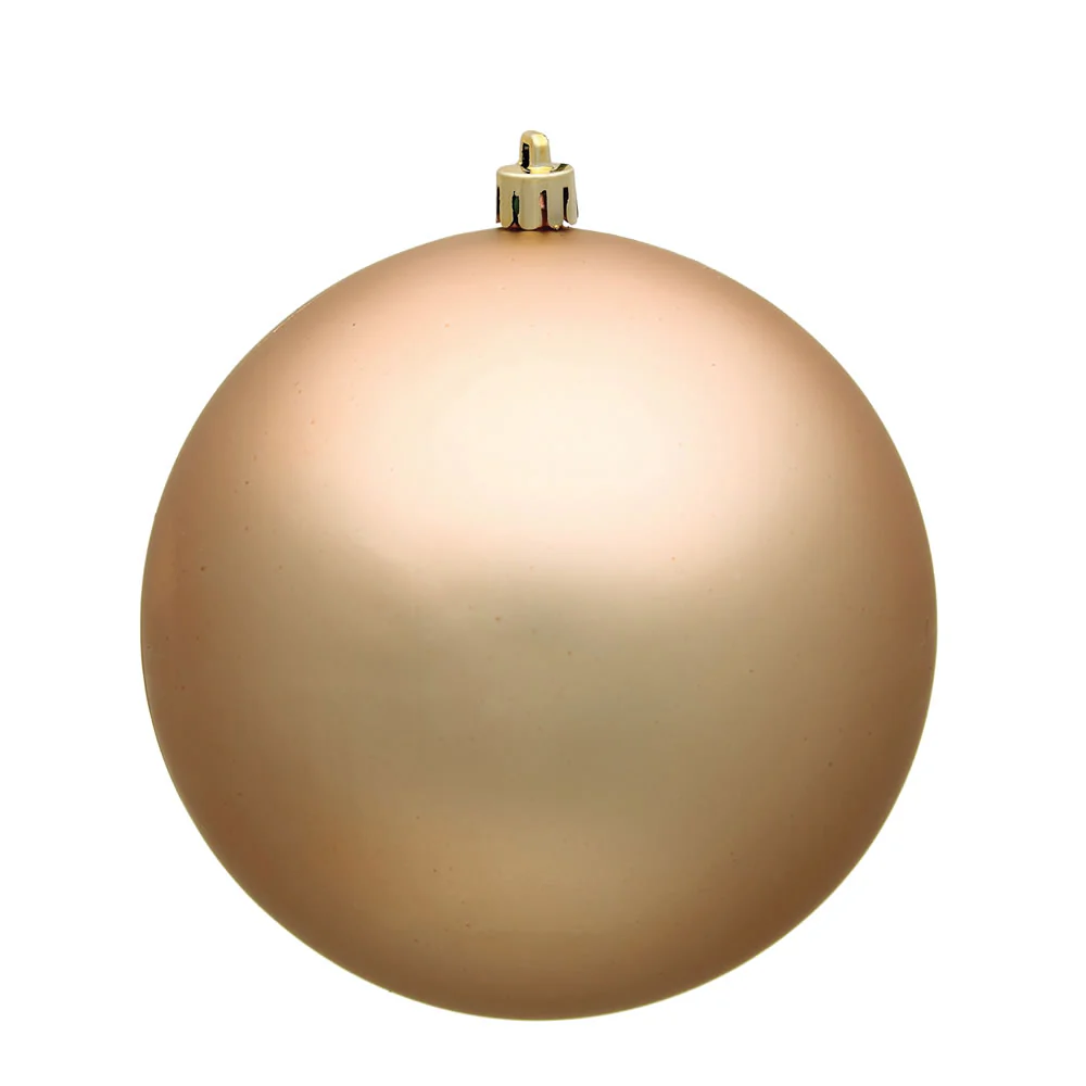 Vickerman 4.75 in. Cafe Latte Matte Ball Christmas Ornament