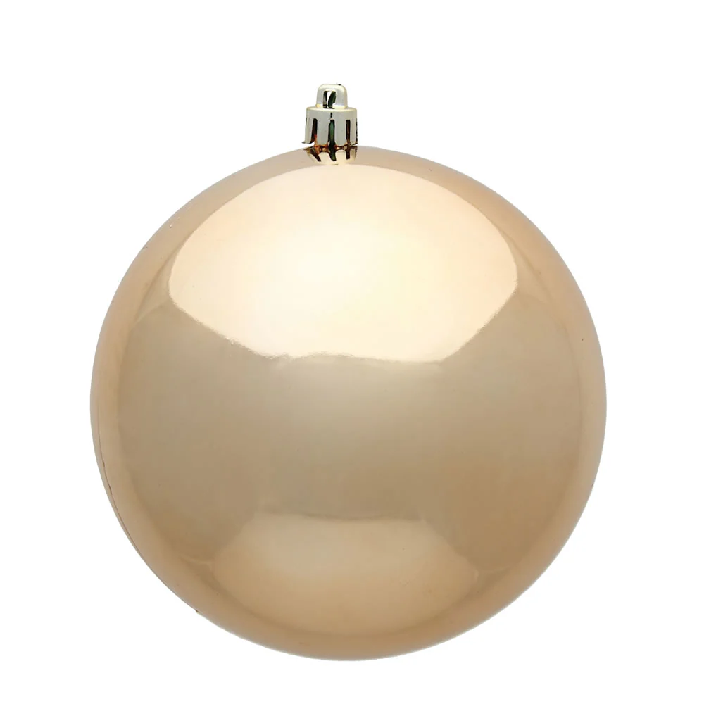 Vickerman 4.75 in. Cafe Latte Shiny Ball Christmas Ornament