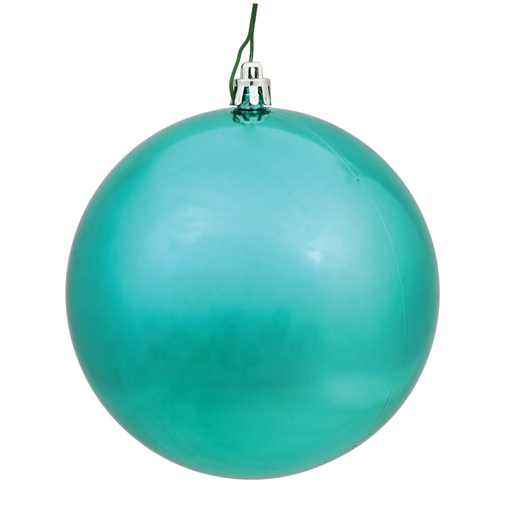 Vickerman 4.75 in. Seafoam Shiny Ball Christmas Ornament