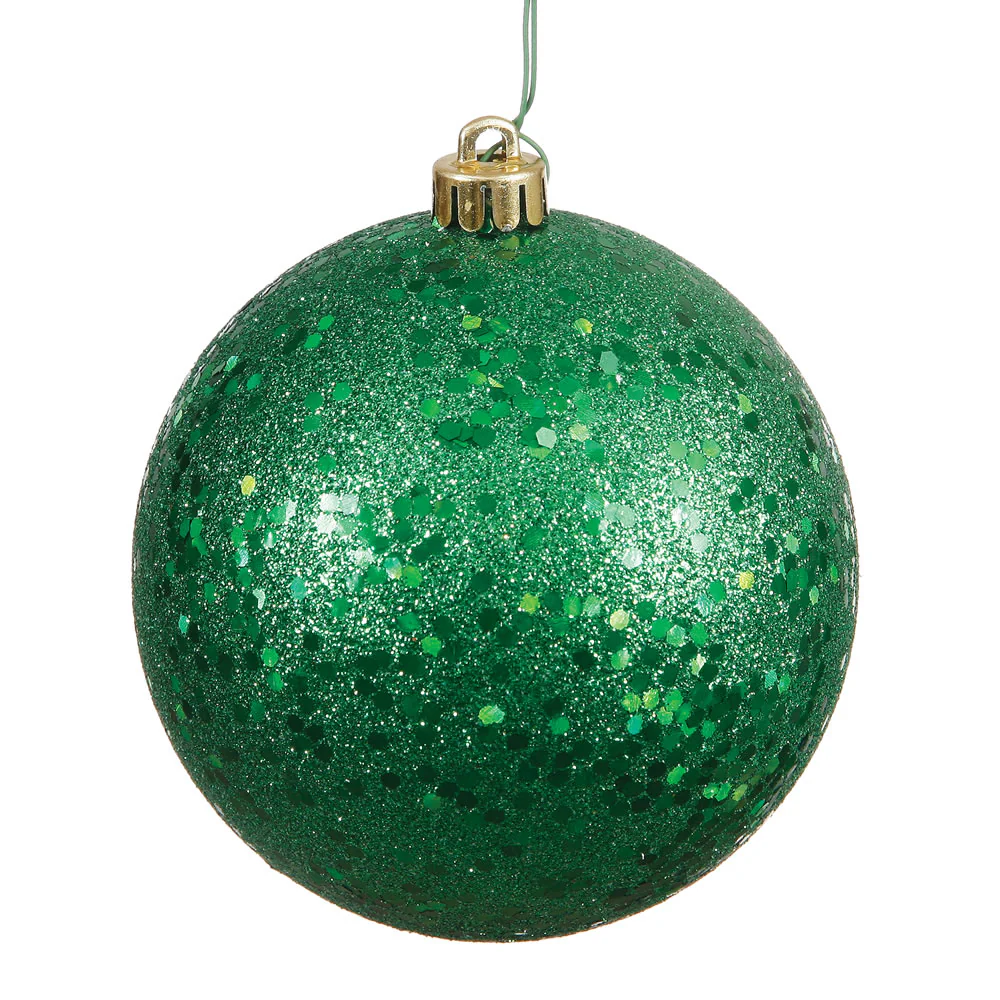Vickerman 4 in. Green Ball Christmas Ornament