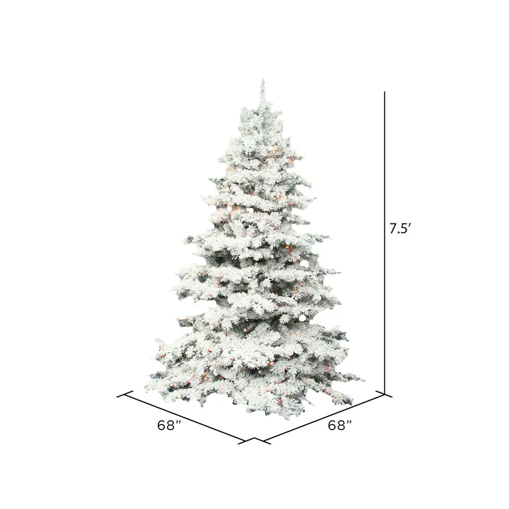 Vickerman 7.5ft. Alaskan Pine Artificial Christmas Tree Multi-Colored LED lights - Image 5