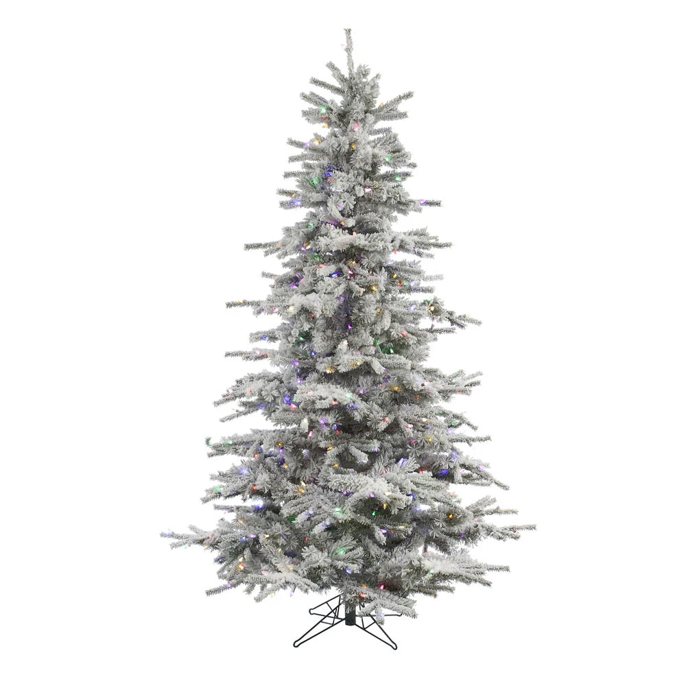 Vickerman 7.5ft. Sierra Fir Artificial Christmas Tree Multi-Colored LED lights