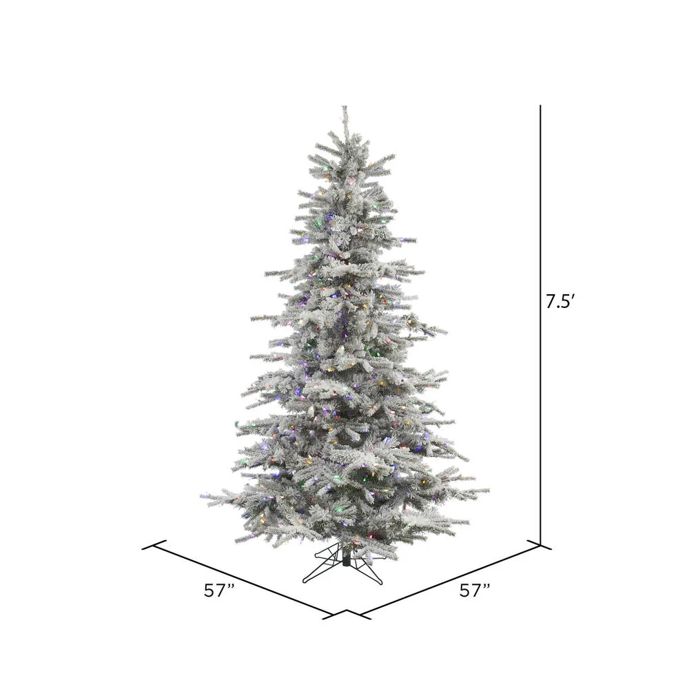 Vickerman 7.5ft. Sierra Fir Artificial Christmas Tree Multi-Colored LED lights - Image 6